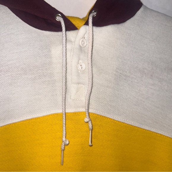 BIKE Hooded Sleeveless Pullover Sweatshirt Womens Small Fleece Fall Colors - Picture 3 of 8